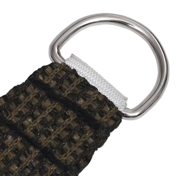 vidaXL Voile d'ombrage 160 g/m² Marron 2,5x2,5x3,5 m PEHD