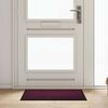 vidaXL Tapis de porte Bordeaux 60 x 40 x 1.2 cm Tissu en teddy