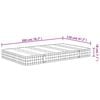 vidaXL Matelas &agrave; ressorts bonnell moyen 120x200 cm