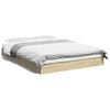vidaXL Cadre de lit sans matelas ch&ecirc;ne sonoma 140x200 cm