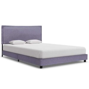 vidaXL Cadre de lit sans matelas gris clair 135x190 cm