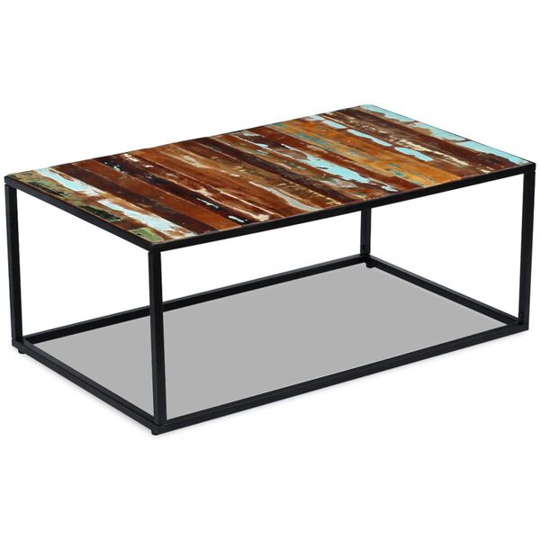 vidaXL Table basse Bois de récupération massif 100x60x40 cm