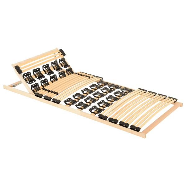 vidaXL Cadre de lit avec 38 lattes tête de lit réglable 70x200 cm