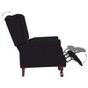 vidaXL Fauteuil inclinable Noir Tissu