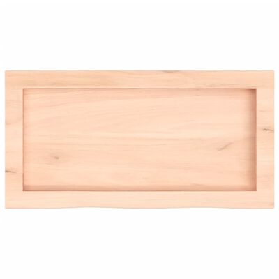 vidaXL Comptoir de salle de bain 60x30x(2-4) cm bois massif non traité