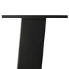 vidaXL Pieds de table console 4 pi&egrave;ces Noir 72 cm Acier