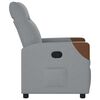 vidaXL Fauteuil inclinable Gris clair Tissu