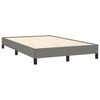 vidaXL Cadre de lit sans matelas gris fonc&eacute; 120x190 cm tissu