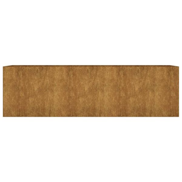 vidaXL Lit surélevé de jardin 280x80x80 cm acier corten