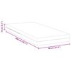 vidaXL Matelas Blanc 80 x 200 cm Tissu jacquard