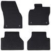vidaXL Tapis de voiture 4 pc Adapt&eacute; pour VW CADDY 2020- Caoutchouc