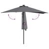 vidaXL Parasol de jardin Anthracite 294 x 150 x 223 cm tissu
