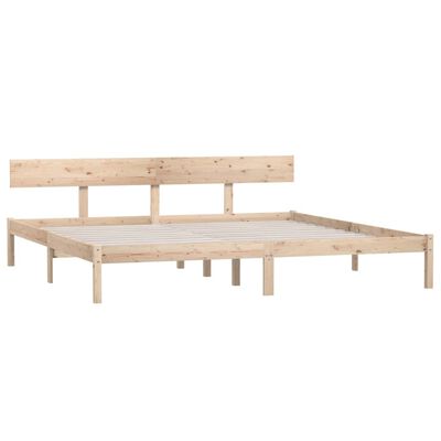 vidaXL Cadre de lit Bois de pin massif 200x200 cm