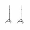 vidaXL Supports de lumi&egrave;re 2 pcs Hauteur 78-210 cm