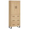 vidaXL Buffet haut Ch&ecirc;ne sonoma 69,5x34x180 cm Bois d'ing&eacute;nierie