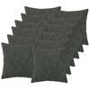 vidaXL Coussin de jet&eacute; 12 pc HEERLEN Anthracite 45 x 45 cm