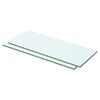 vidaXL Panneaux d'&eacute;tag&egrave;re 2 pcs Verre Transparent 50 x 15 cm