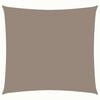 vidaXL Voile de parasol tissu oxford carr&eacute; 5x5 m taupe