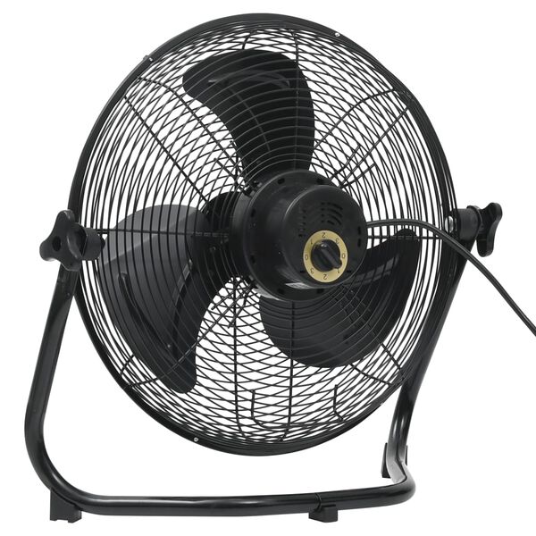 vidaXL Ventilateur de sol 3 vitesses 40 cm 42,5 W Noir