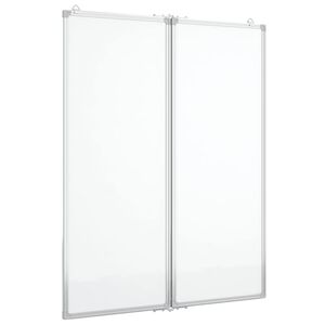 vidaXL Tableau blanc magn&eacute;tique pliable 80x100x1,7 cm aluminium