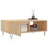 vidaXL Table basse ch&ecirc;ne sonoma 90x60x35 cm bois d'ing&eacute;nierie