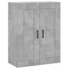 vidaXL Armoires murales 2 pcs gris b&eacute;ton bois d'ing&eacute;nierie