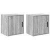 vidaXL Armoires murales de garage 2 pcs sonoma gris bois d'ing&eacute;nierie
