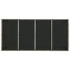 vidaXL Ensemble à manger jardin et coussins 7 pcs gris rotin