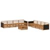 vidaXL Ensemble de canap&eacute;s d'ext&eacute;rieur 9 pc Naturel