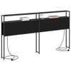 vidaXL T&ecirc;te de lit de rangement Ch&ecirc;ne noir 180 cm Bois d'ing&eacute;nierie