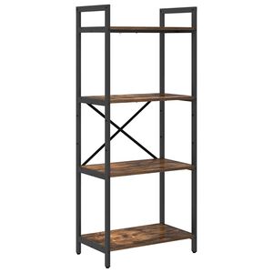 vidaXL &Eacute;tag&egrave;re 4 niveaux 56 x 34 x 133,5 cm Bois d'ing&eacute;nierie