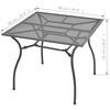 vidaXL Ensemble à manger de jardin 3 pcs Acier Anthracite