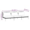 vidaXL Canapés de jardin 3 pcs avec coussins Résine tressée demi-ronde