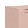 vidaXL Buffet rose 68x39x72 cm acier