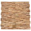 vidaXL Panneaux de rev&ecirc;tement mural 3D 10 pcs 1,08 m&sup2; Bois de teck