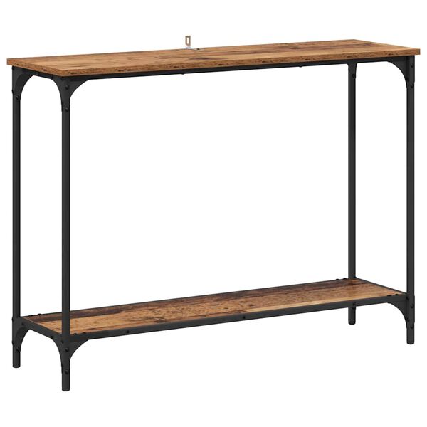 vidaXL Table console Bois ancien 101 x 30.5 x 75 cm Bois d'ing&eacute;nierie