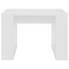 vidaXL Table d'appoint Blanc 50x50x35 cm Bois d&rsquo;ing&eacute;nierie