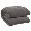vidaXL Couverture lest&eacute;e Gris 220x230 cm 11 kg Tissu
