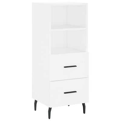 vidaXL Buffet haut Blanc 34,5x34x180 cm Bois d'ingénierie