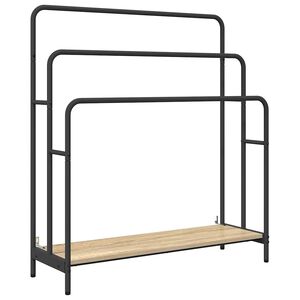 vidaXL Porte-v&ecirc;tements avec &eacute;tag&egrave;re Ch&ecirc;ne Sonoma 90 x 30 x 100,5 cm