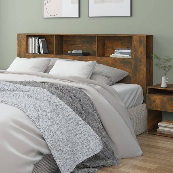 vidaXL Armoire de t&ecirc;te de lit 200x18,5x104,5 cm bois d'ing&eacute;nierie