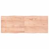 vidaXL Dessus de table bois massif trait&eacute; bordure assortie