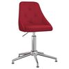 vidaXL Chaise pivotante de salle &agrave; manger Rouge bordeaux Tissu