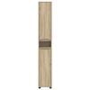 vidaXL Cabinet de salle de bain Ch&ecirc;ne Sonoma 30,5 x 30 x 195 cm
