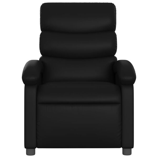 vidaXL Fauteuil inclinable noir similicuir