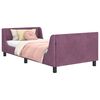 vidaXL Cadre de lit pour enfants avec t&ecirc;te de lit Pourpre 90 x 190 cm
