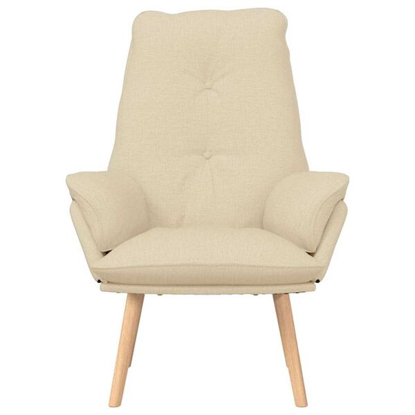 vidaXL fauteuil Crème 69 x 74 x 93 cm Tissu Sherpa