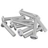 vidaXL Vis &agrave; T&ecirc;te Bloqu&eacute;e 2647 pcs Argent&eacute; Acier