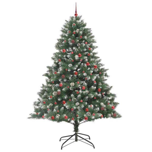 vidaXL Sapin de No&euml;l artificiel Vert 240 cm PVC, plastique et acier