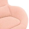 vidaXL Fauteuil &oelig;uf Rose 63 x 73 x 90 cm tissu